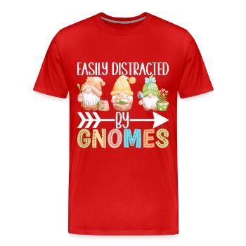 Gartenzwerge Gartenarbeit - Männer Premium Bio T-Shirt - Rot - Vorne - Damien (186cm)