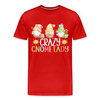 Gartenzwerge Gartenarbeit - Männer Premium Bio T-Shirt - Rot - Vorne - Damien (186cm)
