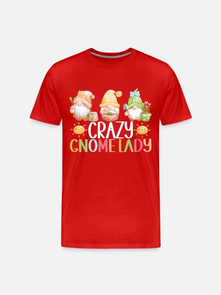 Gartenzwerge Gartenarbeit - Männer Premium Bio T-Shirt - Rot