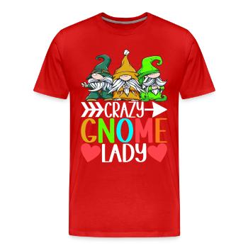 Gartenzwerge Gartenarbeit - Männer Premium Bio T-Shirt - Rot - Vorne - Damien (186cm)