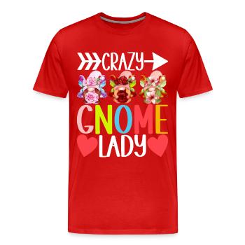 Gartenzwerge Gartenarbeit - Männer Premium Bio T-Shirt - Rot - Vorne - Damien (186cm)