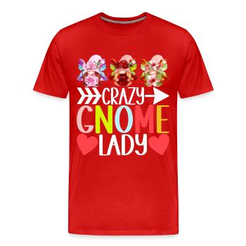 Gartenzwerge Gartenarbeit - Männer Premium Bio T-Shirt - Rot - Vorne - Damien (186cm)