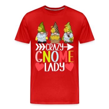 Nains de jardin Jardinage - T-shirt bio Premium Homme - rouge - Devant - Damien (186cm)