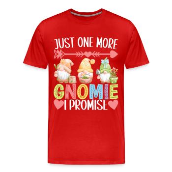 Garden Gnomes Gardening - Men's Premium Organic T-Shirt - red - Front - Damien (186cm)