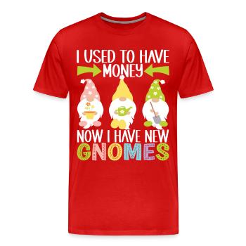 Nains de jardin Jardinage - T-shirt bio Premium Homme - rouge - Devant - Damien (186cm)
