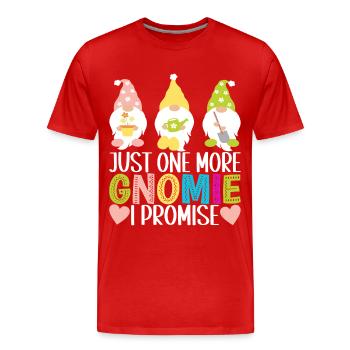 Garden Gnomes Gardening - Men's Premium Organic T-Shirt - red - Front - Damien (186cm)