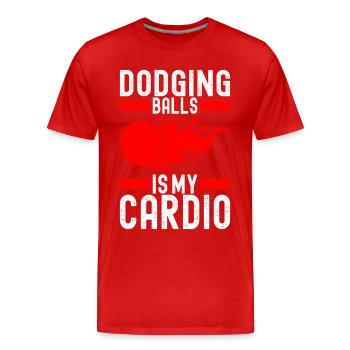 Ballon chasseur Ballon chasseur - T-shirt bio Premium Homme - rouge - Devant - Damien (186cm)