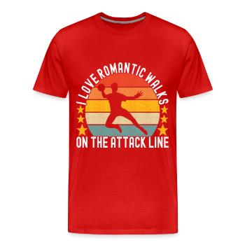 Ballon chasseur Ballon chasseur - T-shirt bio Premium Homme - rouge - Devant - Damien (186cm)