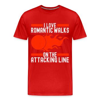 Ballon chasseur Ballon chasseur - T-shirt bio Premium Homme - rouge - Devant - Damien (186cm)