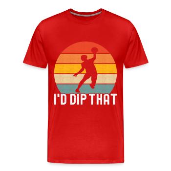 Ballon chasseur Ballon chasseur - T-shirt bio Premium Homme - rouge - Devant - Damien (186cm)