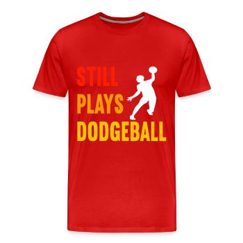Ballon chasseur Ballon chasseur - T-shirt bio Premium Homme - rouge - Devant - Damien (186cm)