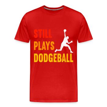 Ballon chasseur Ballon chasseur - T-shirt bio Premium Homme - rouge - Devant - Damien (186cm)