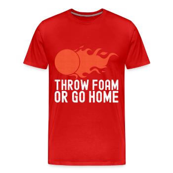 Ballon chasseur Ballon chasseur - T-shirt bio Premium Homme - rouge - Devant - Damien (186cm)