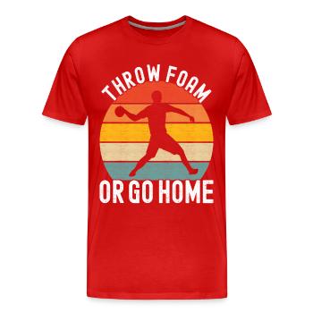 Ballon chasseur Ballon chasseur - T-shirt bio Premium Homme - rouge - Devant - Damien (186cm)