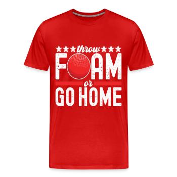 Ballon chasseur Ballon chasseur - T-shirt bio Premium Homme - rouge - Devant - Damien (186cm)