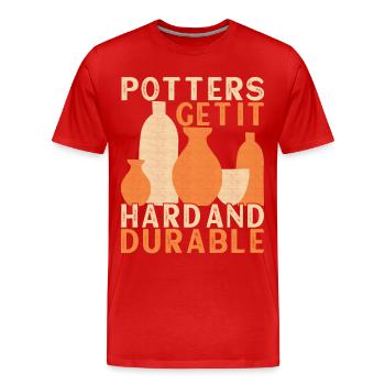 Töpfern Töpfer - Männer Premium Bio T-Shirt - Rot - Vorne - Damien (186cm)