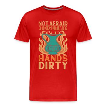 Töpfern Töpfer - Männer Premium Bio T-Shirt - Rot - Vorne - Damien (186cm)