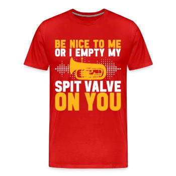 Euphonium Euphoniumspieler - Männer Premium Bio T-Shirt - Rot - Vorne - Damien (186cm)