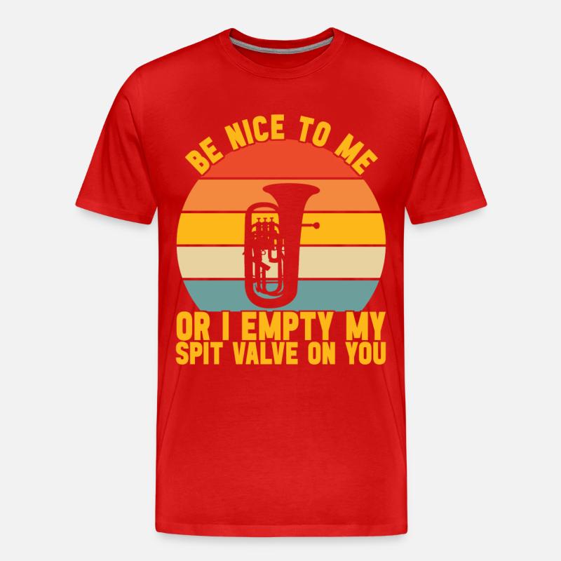 Euphonium Euphoniumspieler - Männer Premium Bio T-Shirt - Rot