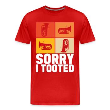Euphonium Euphoniumspieler - Männer Premium Bio T-Shirt - Rot - Vorne - Damien (186cm)