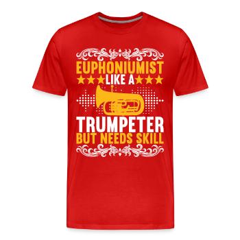 Euphonium Euphoniumspieler - Männer Premium Bio T-Shirt - Rot - Vorne - Damien (186cm)