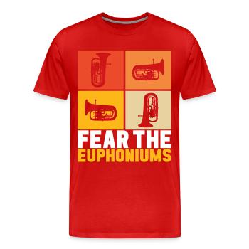 Euphonium Euphonist - Männer Premium Bio T-Shirt - Rot - Vorne - Damien (186cm)