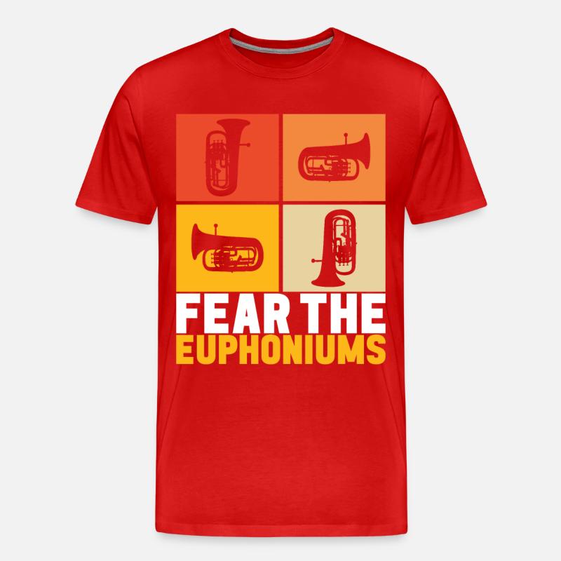 Euphonium Euphonist - Männer Premium Bio T-Shirt - Rot