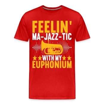 Euphonium Euphonist - Männer Premium Bio T-Shirt - Rot - Vorne - Damien (186cm)