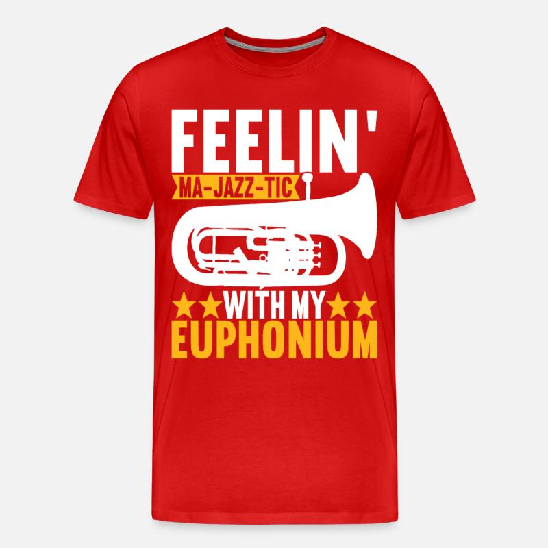 Euphonium Euphonist - Männer Premium Bio T-Shirt - Rot