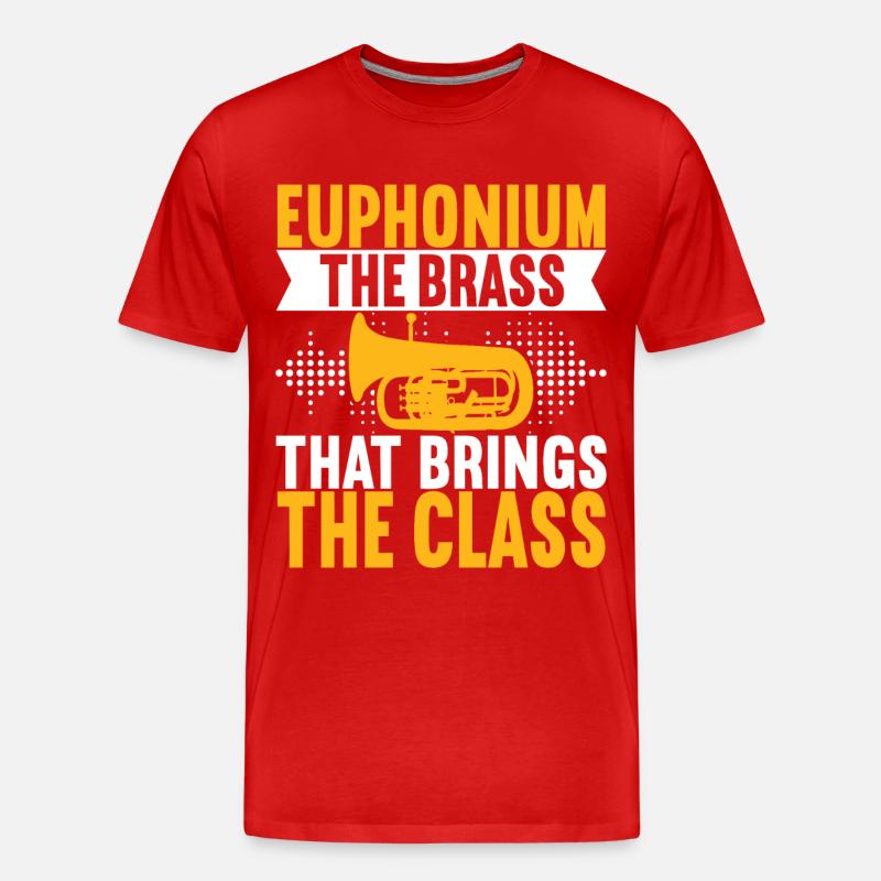 Euphonium Euphoniumspieler - Männer Premium Bio T-Shirt - Rot