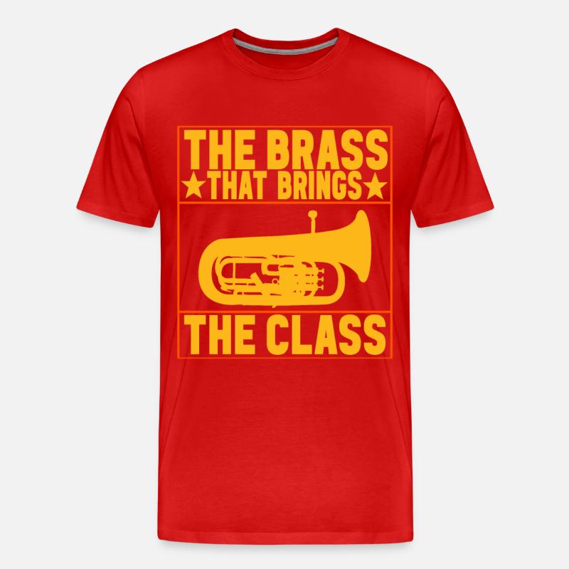 Euphonium Euphoniumspieler - Männer Premium Bio T-Shirt - Rot