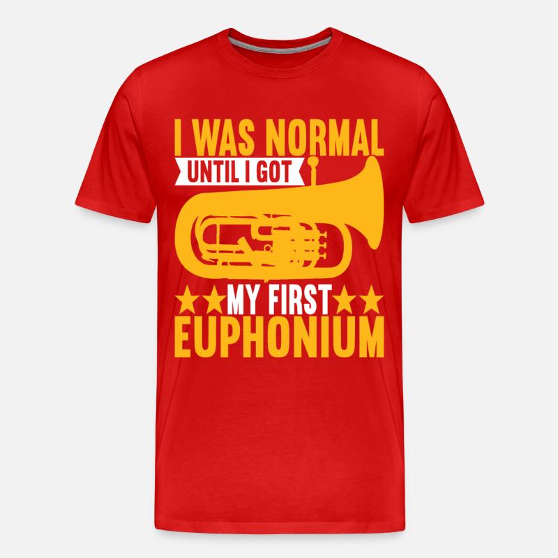 Euphonium Euphoniumspieler - Männer Premium Bio T-Shirt - Rot