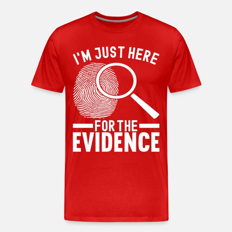 Forensik Forensiker - Männer Premium Bio T-Shirt - Rot