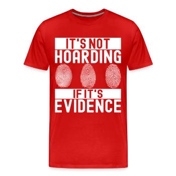 Forensik Forensiker - Männer Premium Bio T-Shirt - Rot - Vorne - Damien (186cm)