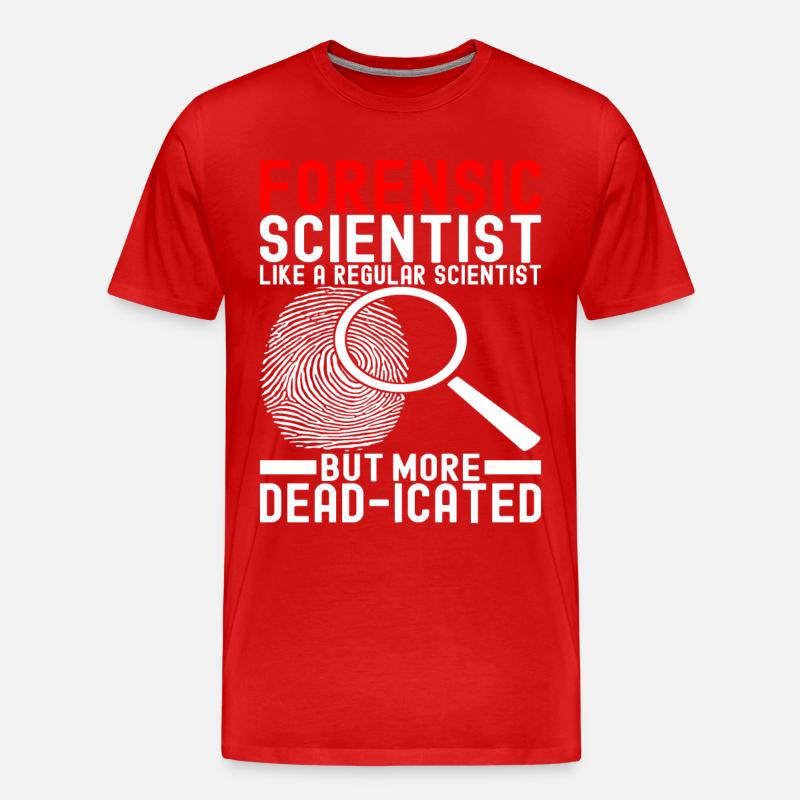 Forensics Forensic Scientist - Men's Premium Organic T-Shirt - red