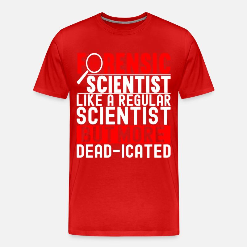 Forensik Forensiker - Männer Premium Bio T-Shirt - Rot