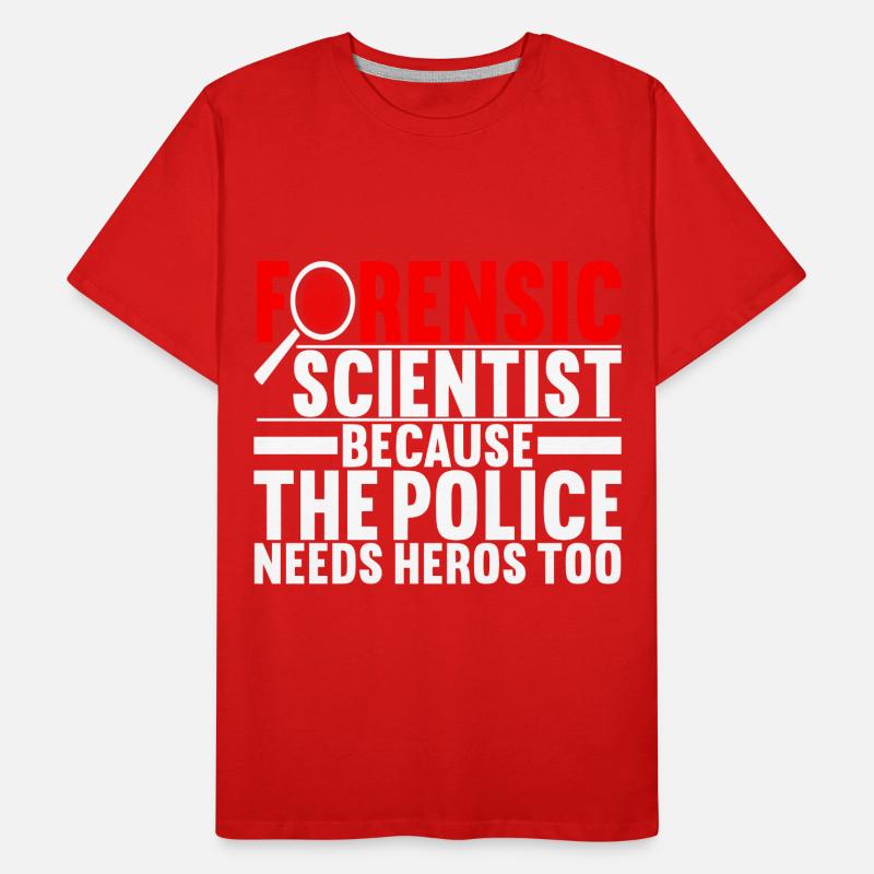 Forensics Forensic Scientist Men's Premium Organic T-Shirt