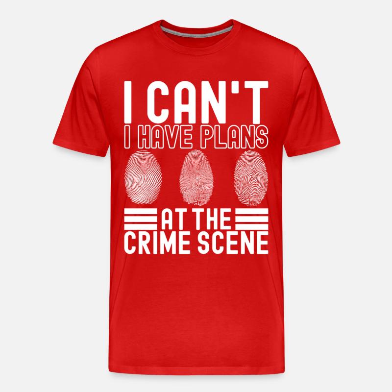 Forensik Forensiker - Männer Premium Bio T-Shirt - Rot