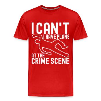 Forensik Forensiker - Männer Premium Bio T-Shirt - Rot - Vorne - Damien (186cm)