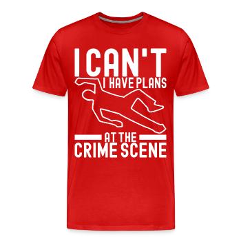Forensik Forensiker - Männer Premium Bio T-Shirt - Rot - Vorne - Damien (186cm)
