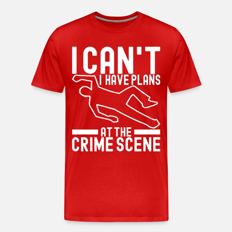 Forensik Forensiker - Männer Premium Bio T-Shirt - Rot