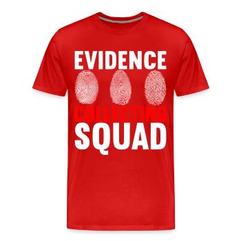 Forensik Forensiker - Männer Premium Bio T-Shirt - Rot - Vorne - Damien (186cm)