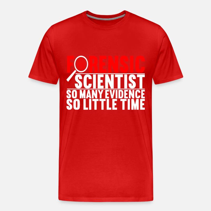 Forensics Forensic Scientist - Men's Premium Organic T-Shirt - red
