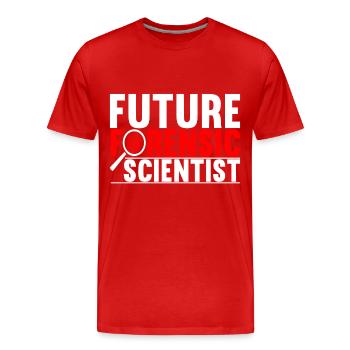 Forensik Forensiker - Männer Premium Bio T-Shirt - Rot - Vorne - Damien (186cm)