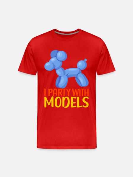 Balloon Animal Balloon Twisting - Men's Premium Organic T-Shirt - red
