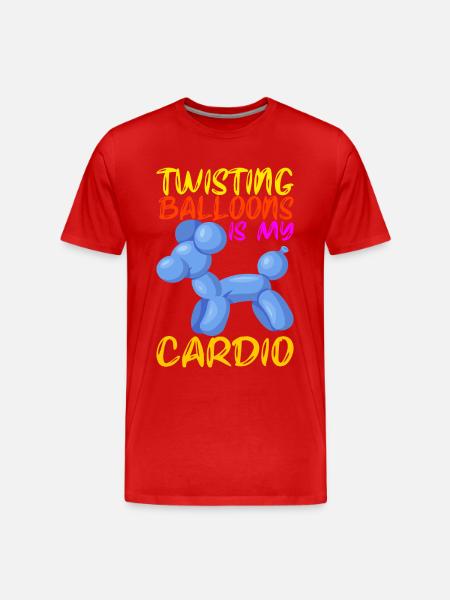 Balloon Animal Balloon Twisting - Men's Premium Organic T-Shirt - red