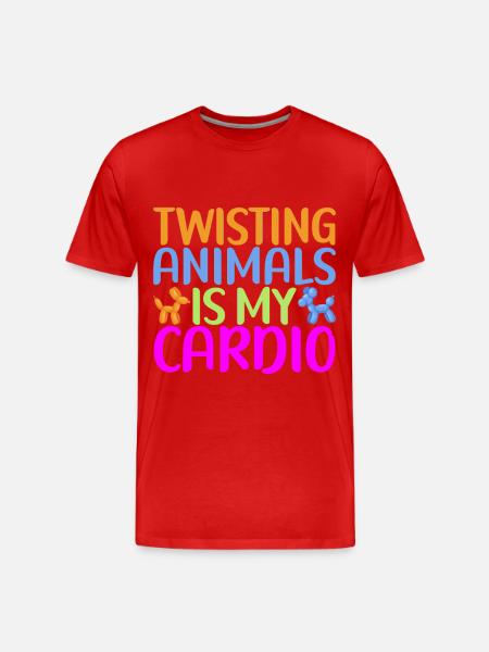Balloon Animal Balloon Twisting - Men's Premium Organic T-Shirt - red