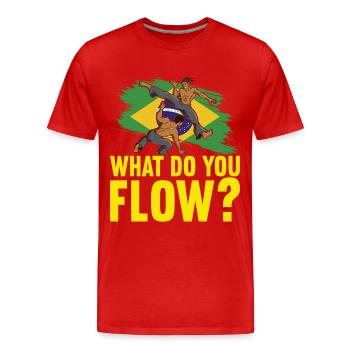 Capoeira Capoeirista - Men's Premium Organic T-Shirt - red - Front - Damien (186cm)