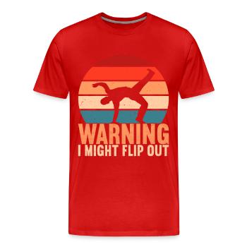 Capoeira Capoeirista - Men's Premium Organic T-Shirt - red - Front - Damien (186cm)