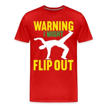 Capoeira Capoeirista - Men's Premium Organic T-Shirt - red - Front - Damien (186cm)